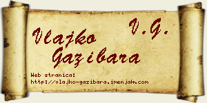 Vlajko Gazibara vizit kartica